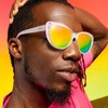 image:imagegoodr Glam G Polarized Sunglasses Women  Medium Fit CatEye Frames UV400 GradientMirrored Lenses No Slip Multi StylesRainbow Runway Ready