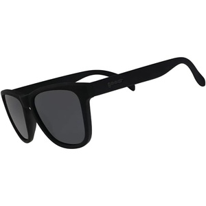 image:imagegoodr A Unicorns Calamity Polarized Sunglasses Medium Sized OG Black Solid Frames with Black NonReflective Glare Reducing Lenses UV400 Protection No Slip No Bounce