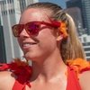 image:imagegoodr Phoenix At A Bloody Mary Bar Polarized Sunglasses for Men amp Women Medium Sized OG Dark Red Translucent Frames with Rose Mirrored Reflective Lens UV400 Protection No Slip No Bounce