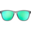 image:imagegoodr Silverback Squat Mobility Polarized Sunglasses for Men amp Women Medium Sized OG Dark Gray Translucent Frames with Light Green Mirrored Reflective Lenses UV400 Protection No Slip No Bounce