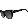 image:imagegoodr Its Noir Darling Polarized Sunglasses  Medium Sized Glam G Black Solid Frames with Black Gradient Lenses Light Gold Accents UV400 Protection No Slip No Bounce