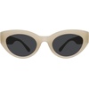 image:imagegoodr Lunar Nuptials by Lolo Polarized Sunglasses for Men amp Women  Cream Frame with Black Lens UV400 No Slip No Bounce No Tangle