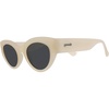 image:imagegoodr Lunar Nuptials by Lolo Polarized Sunglasses for Men amp Women  Cream Frame with Black Lens UV400 No Slip No Bounce No Tangle