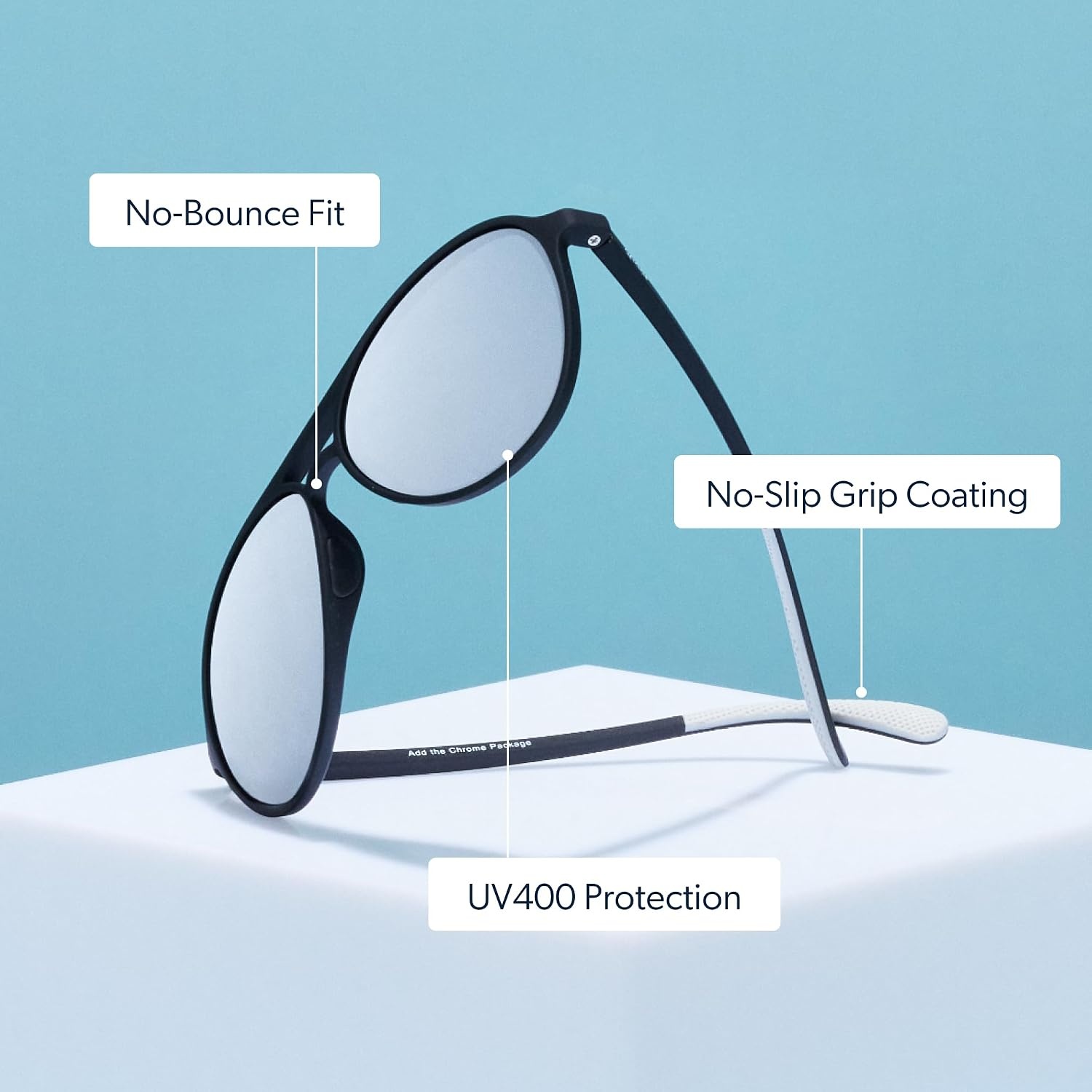 image:imagegoodr Mach G Polarized Sunglasses Women amp Men  Large Sized Aviator Frames UV400 NonReflectiveMirrored Lenses No Slip Multi ColorsAviator
