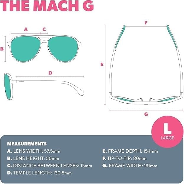 image:imagegoodr Mach G Polarized Sunglasses Women amp Men  Large Sized Aviator Frames UV400 NonReflectiveMirrored Lenses No Slip Multi ColorsBuzzed on the Tower