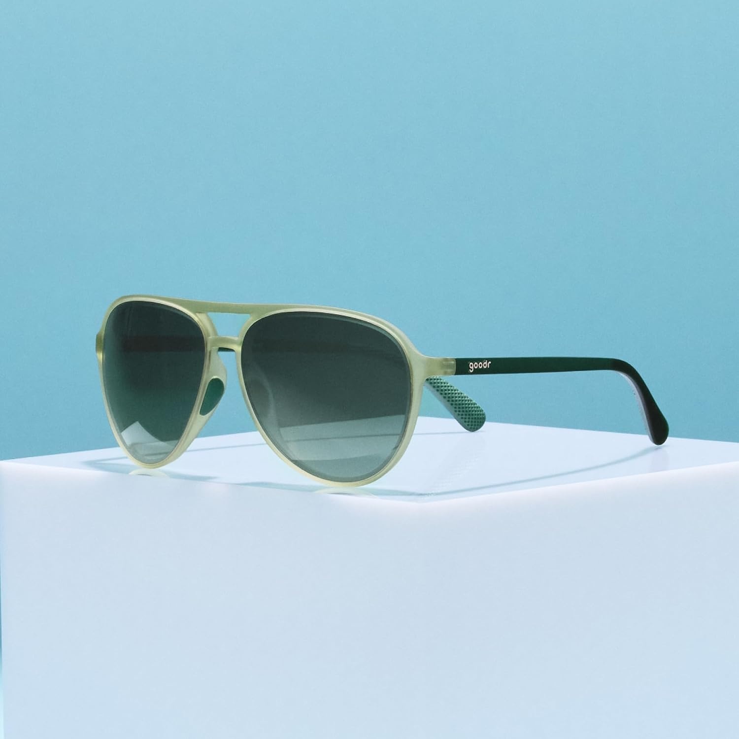 image:imagegoodr Mach G Polarized Sunglasses Women amp Men  Large Sized Aviator Frames UV400 NonReflectiveMirrored Lenses No Slip Multi ColorsGreen