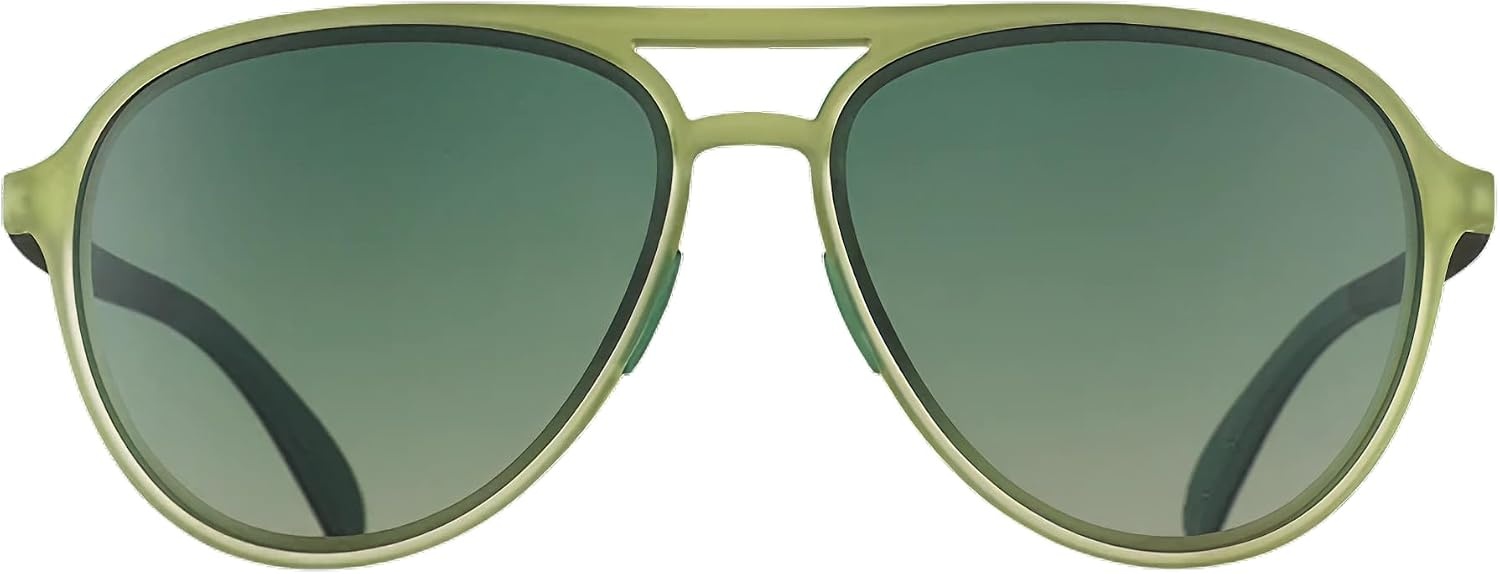 image:imagegoodr Mach G Polarized Sunglasses Women amp Men  Large Sized Aviator Frames UV400 NonReflectiveMirrored Lenses No Slip Multi ColorsGreen
