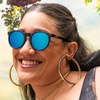 image:imagegoodr Circle G Polarized Sunglasses Women  SmallMedium Fit UV400 NonReflective Lenses No Slip Multi ColorsMidnight Ramble at Circle Bar