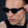 image:imagegoodr In My Cosmic Era Polarized Sunglasses for Men amp Women  Black Frame with Black Lens UV400 No Slip No Bounce No Tangle