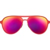 image:imagegoodr Mach G Polarized Sunglasses Women amp Men  Large Sized Aviator Frames UV400 NonReflectiveMirrored Lenses No Slip Multi ColorsCaptain Blunts Redeye V1