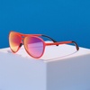 image:imagegoodr Mach G Polarized Sunglasses Women amp Men  Large Sized Aviator Frames UV400 NonReflectiveMirrored Lenses No Slip Multi ColorsCaptain Blunts Redeye