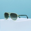 image:imagegoodr Mach G Polarized Sunglasses Women amp Men  Large Sized Aviator Frames UV400 NonReflectiveMirrored Lenses No Slip Multi ColorsGreen