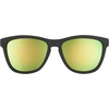 image:imagegoodr Vincents Absinthe Night Terrors Polarized Sunglasses for Men amp Women  Medium Sized OG Black Solid Frame with Green Gold Mirrored Reflective Lenses UV400 Protection