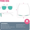 image:imagegoodr Vincents Absinthe Night Terrors Polarized Sunglasses for Men amp Women  Medium Sized OG Black Solid Frame with Green Gold Mirrored Reflective Lenses UV400 Protection